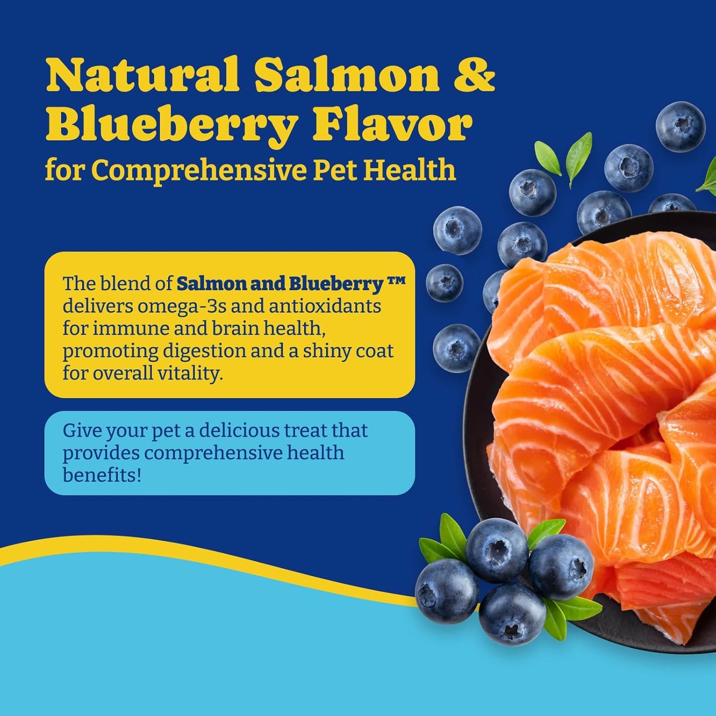 Probiotics for Dogs-Salmon & Blueberry Flavor -180 Soft Chews