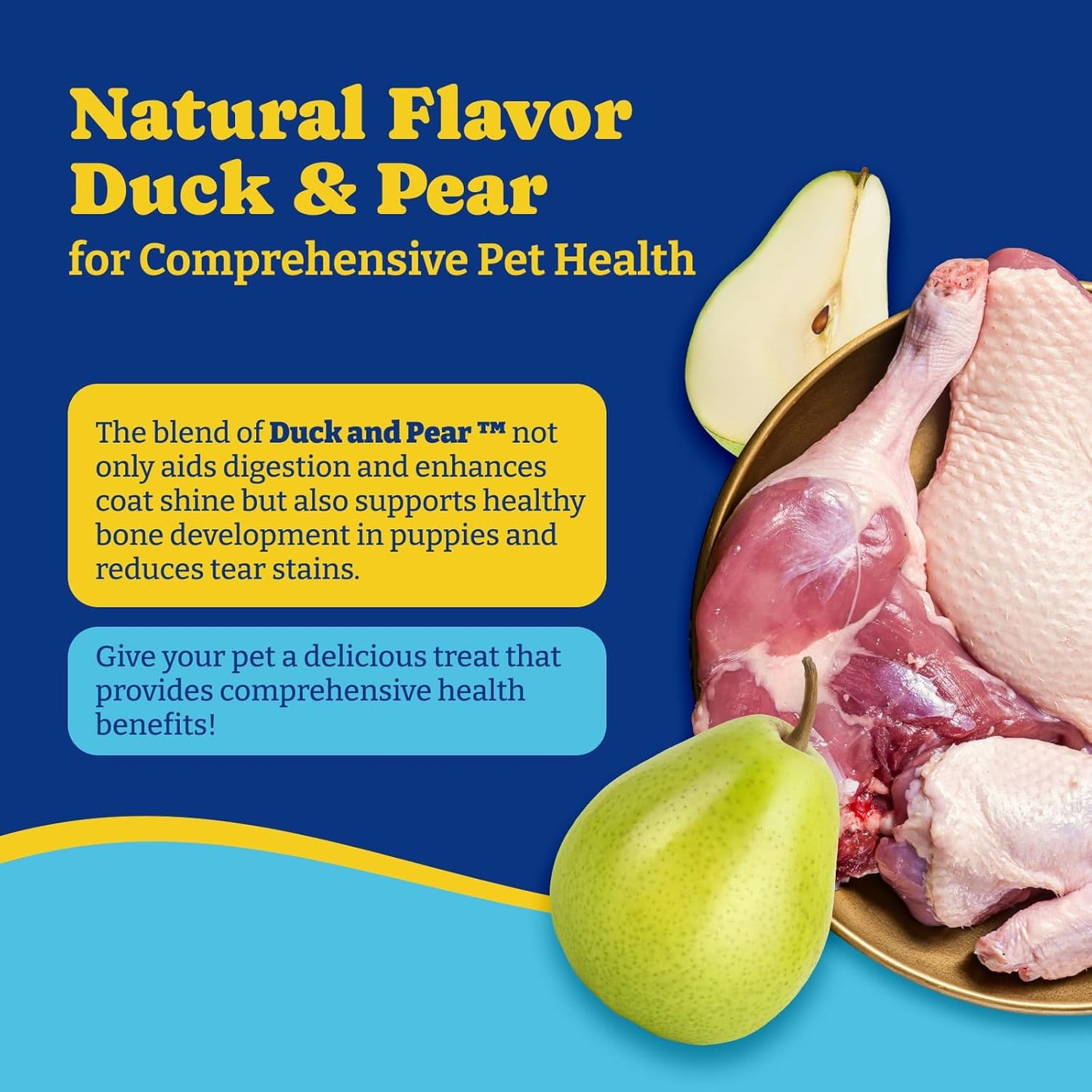 Dog Probiotics with Prebiotics & Digestive Enzymes, 180 Soft Chews, Duck & Pear Flavor