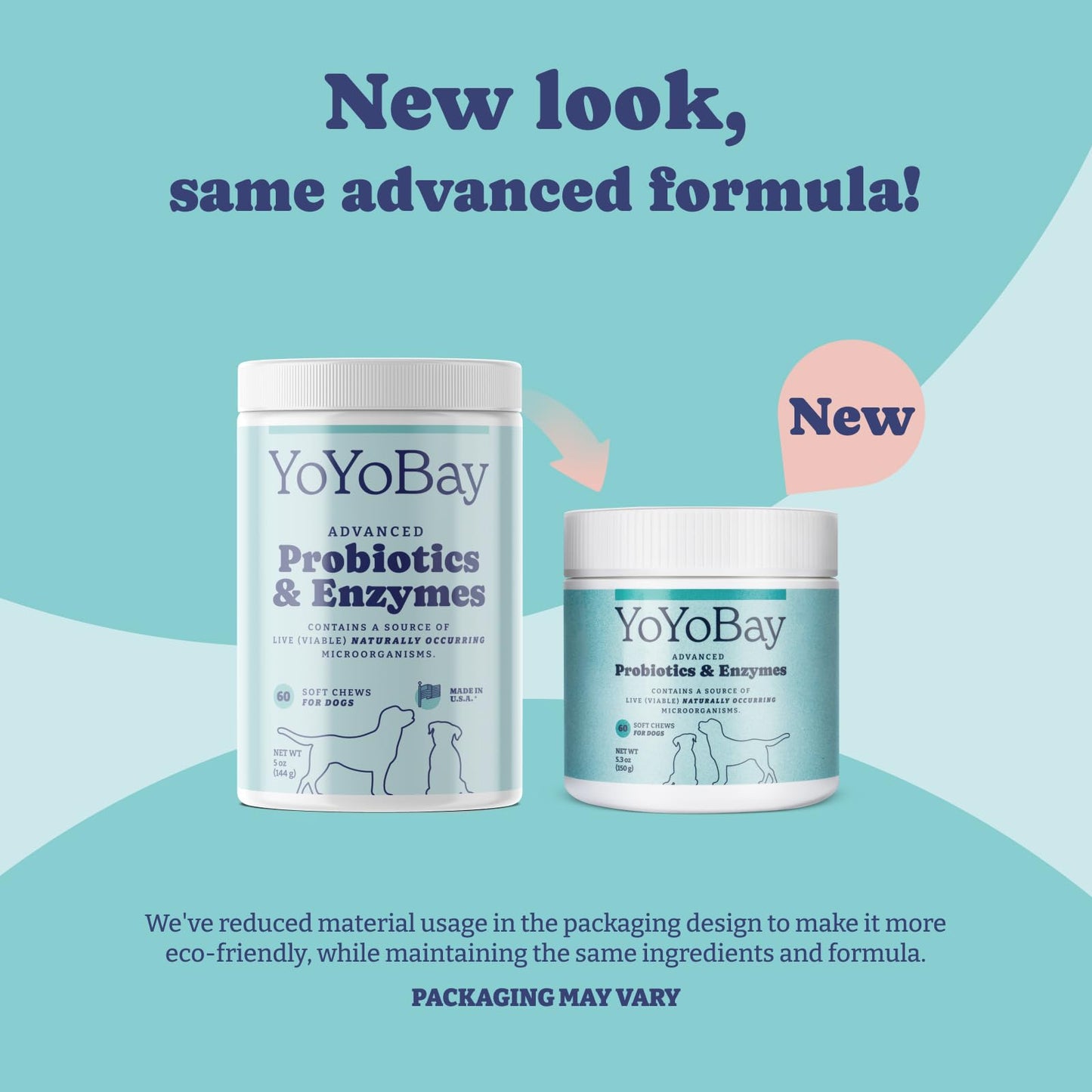 Probiotics for Dogs, Over 1 Billion CFUs, 60 Soft Chews