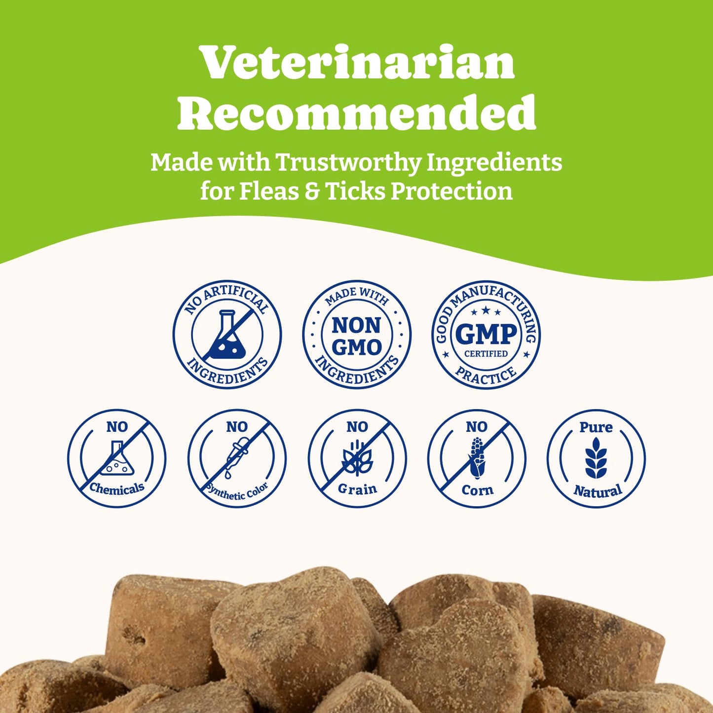 Flea & Tick Prevention for Dogs Chewables, Lamb & Apple Flavor, 180 Soft Chews