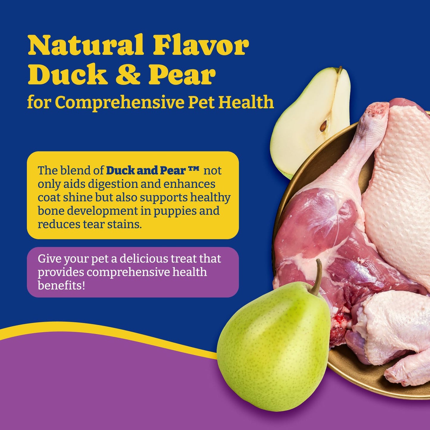 Hip & Joint Supplement for Dogs, 180 Soft Chews, Duck & Pear Flavor
