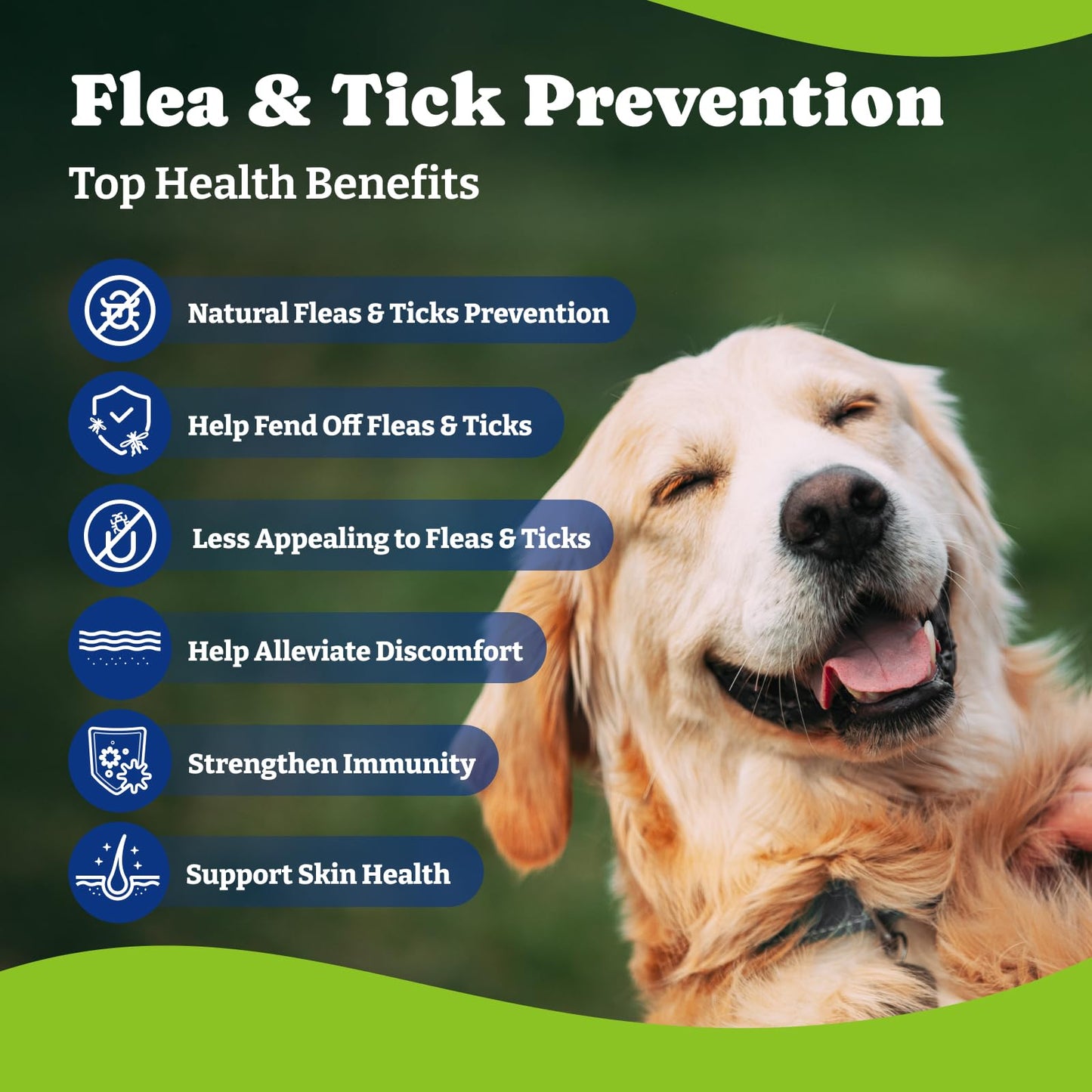 Flea & Tick Prevention for Dogs Chewables, Lamb & Apple Flavor, 180 Soft Chews