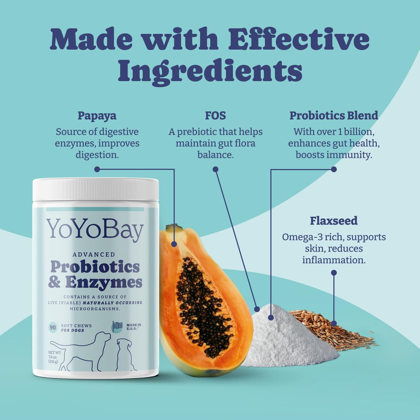 Probiotics for Dogs, 90 Soft Chews