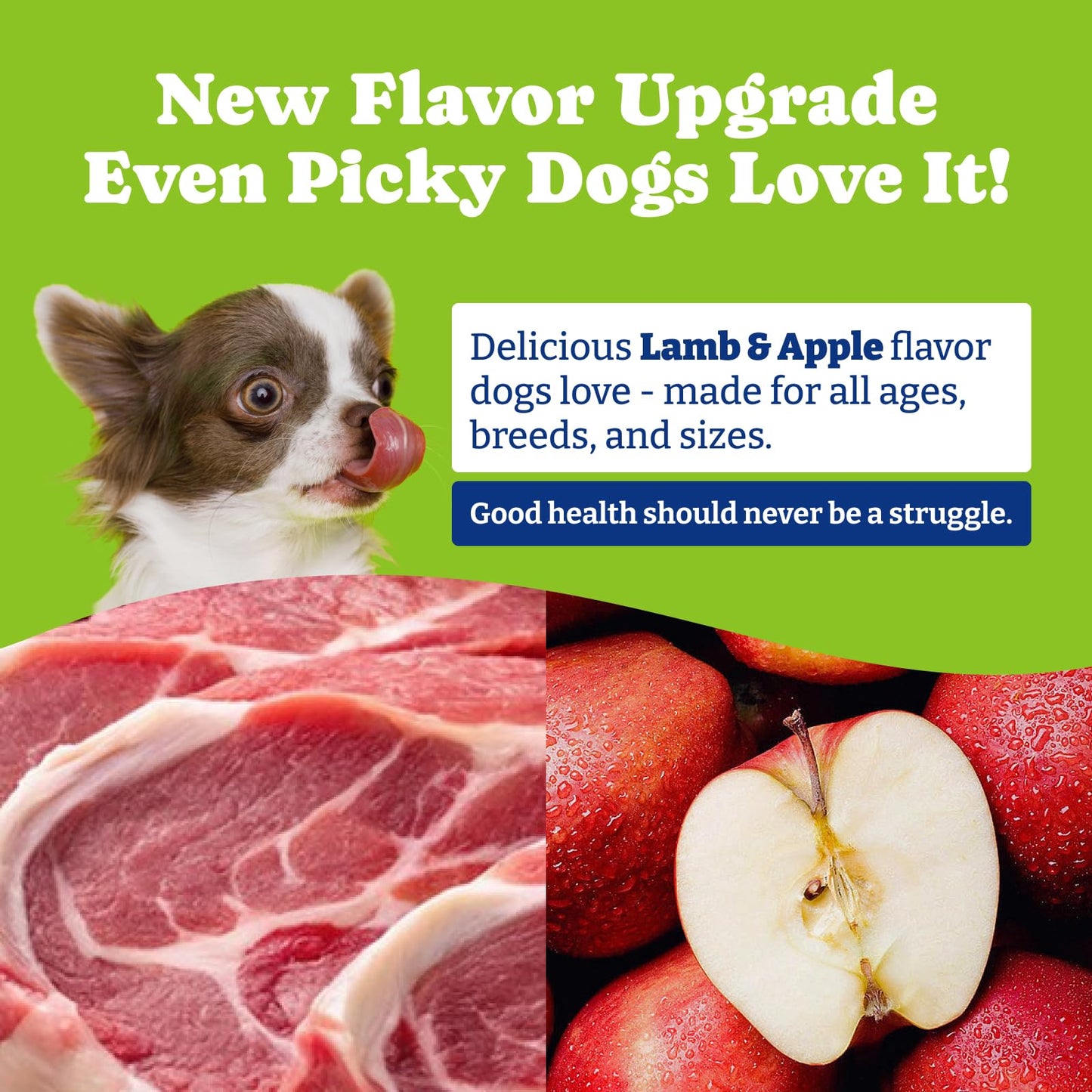 Flea & Tick Prevention for Dogs Chewables, Lamb & Apple Flavor, 180 Soft Chews