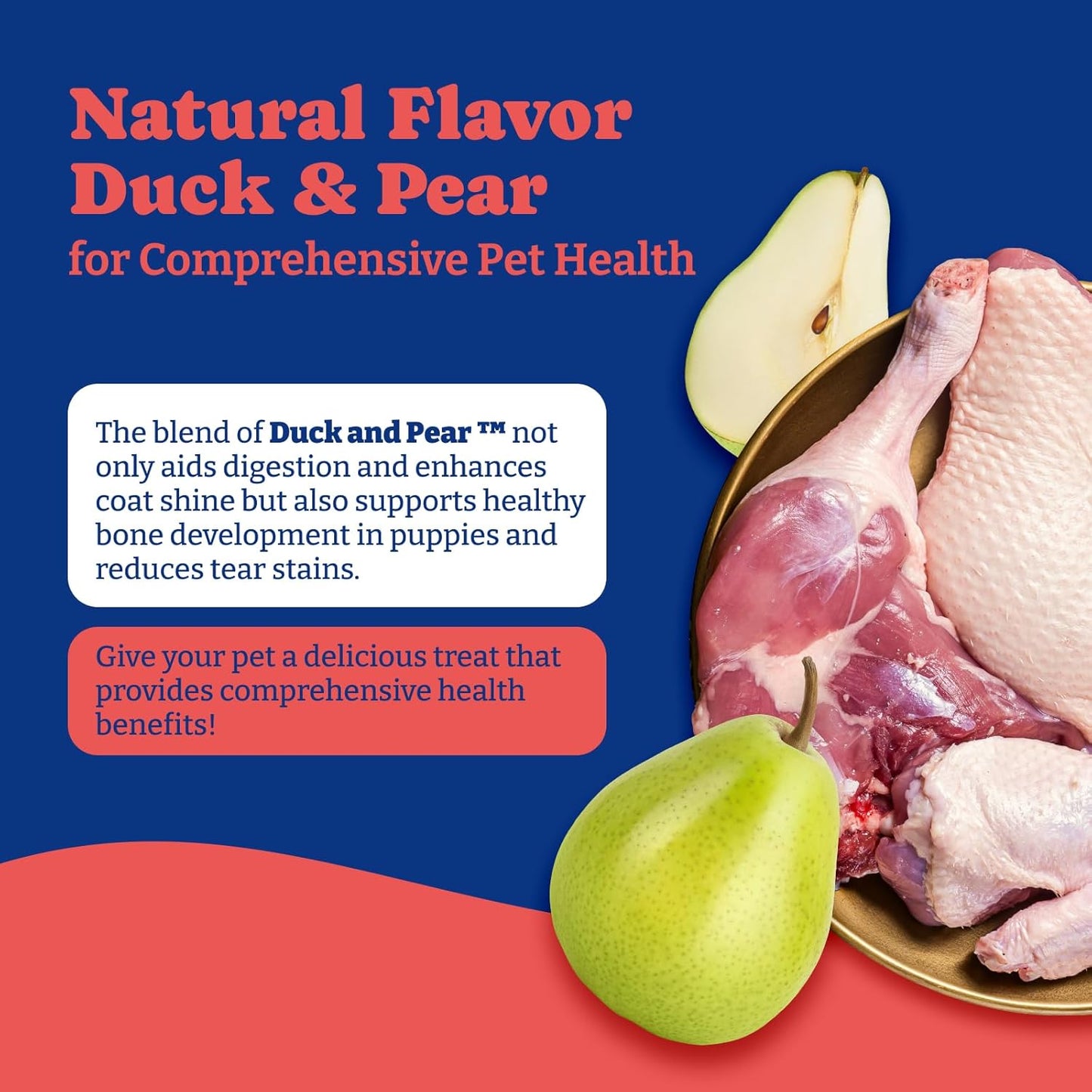 Dog Bladder Control Chews - 180 Soft Chews, Duck & Pear Flavor