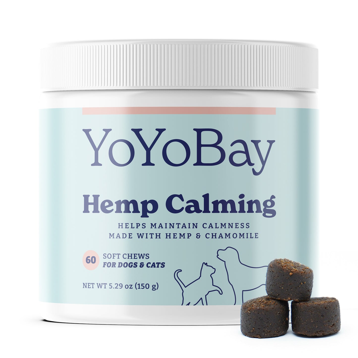 Dog Hemp Calming Chews, 60 Soft Chews