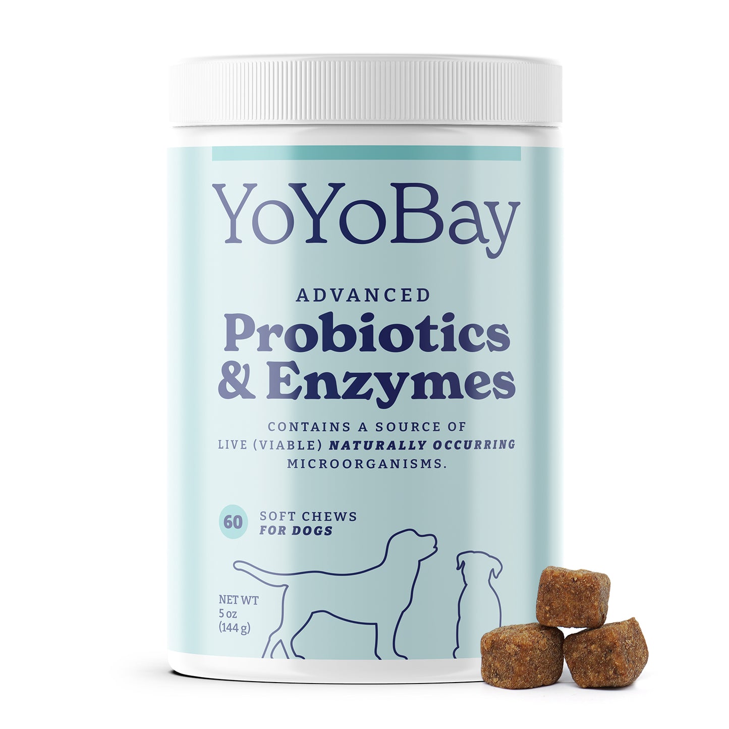 Dog Probiotics and Digestive Enzymes, 60 Soft Chews