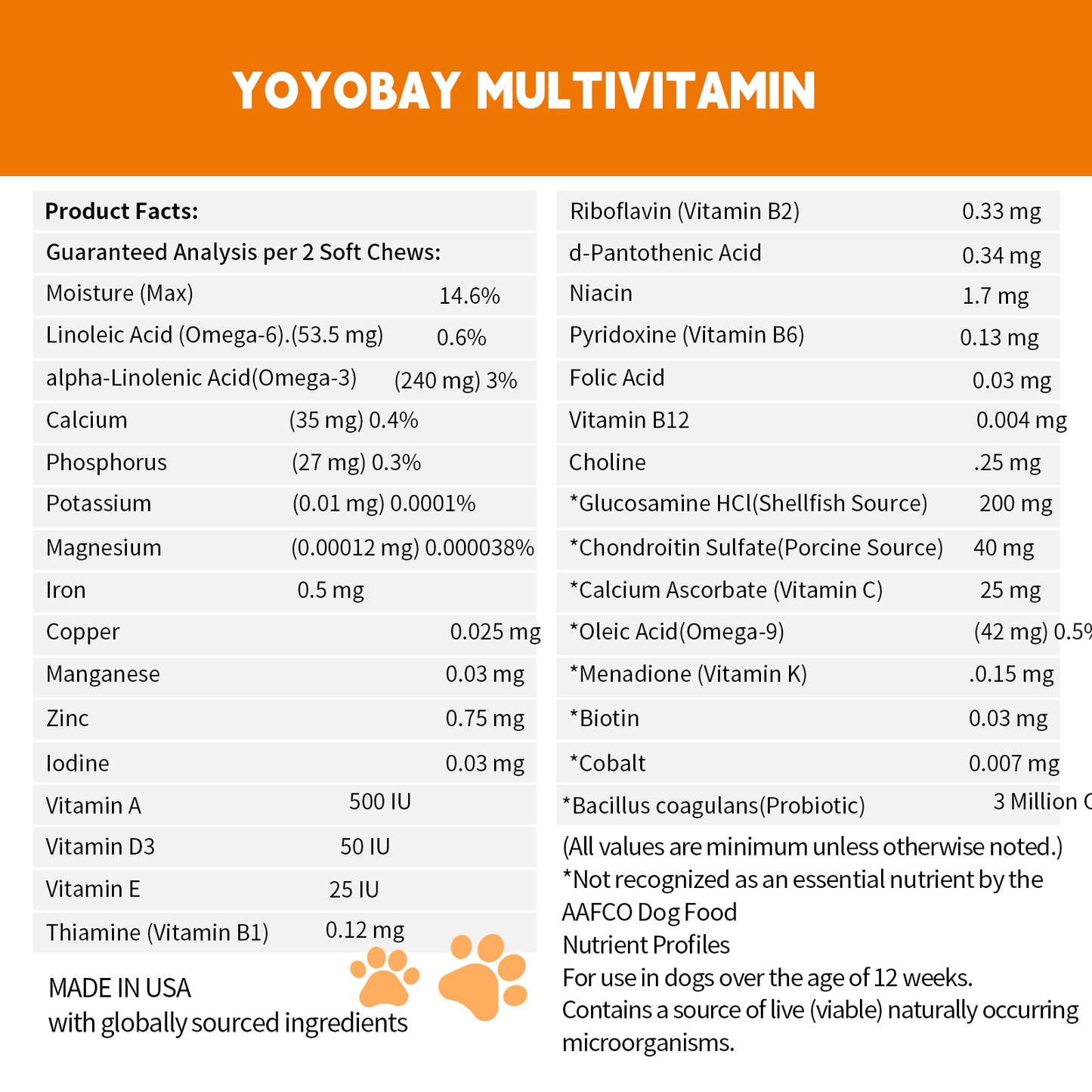 YoYoBay Multivitamin