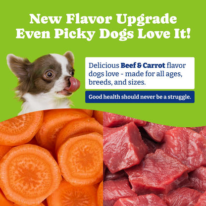 Flea & Tick Prevention for Dogs Chewables, Beef & Carrot Flavor, 180 Soft Chews