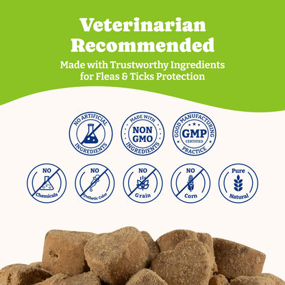 Flea & Tick Prevention for Dogs Chewables, Lamb & Apple Flavor, 180 Soft Chews
