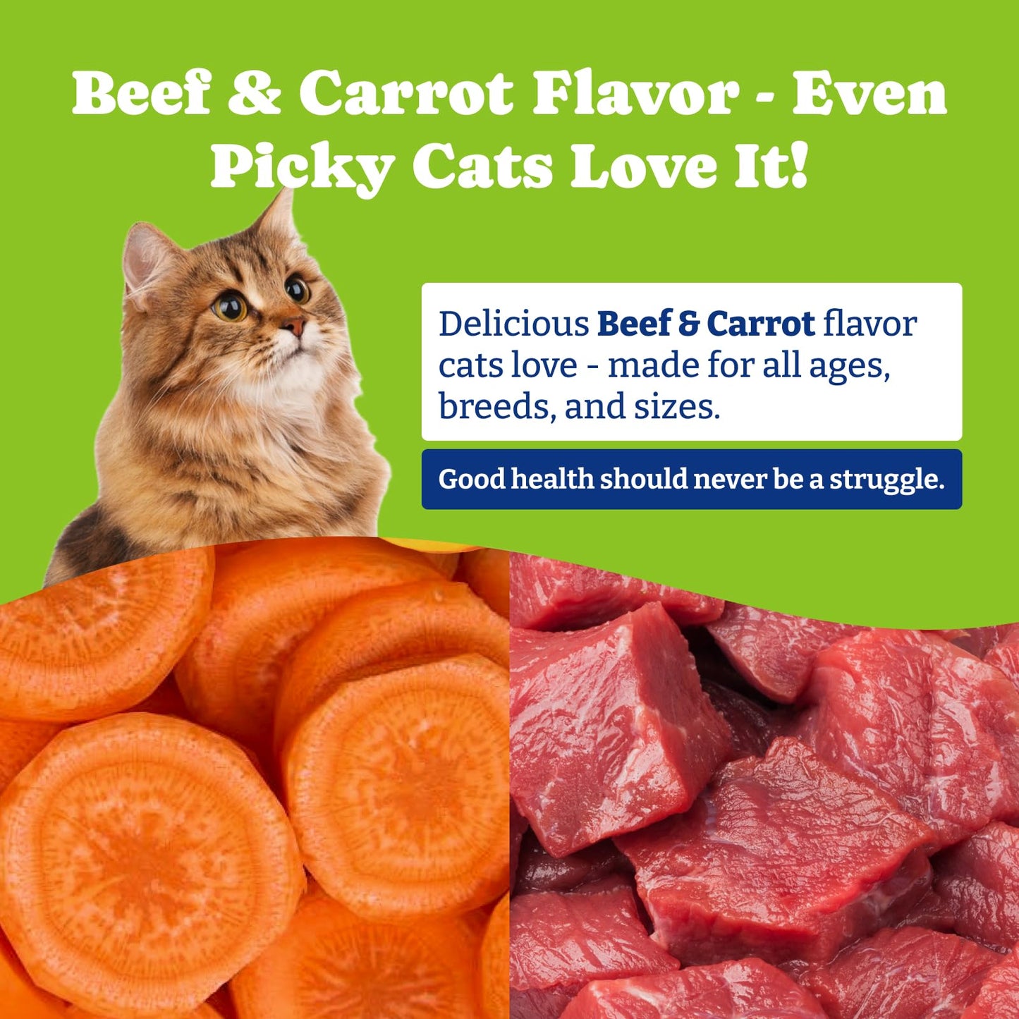 Flea and Tick Prevention for Cats -  Beef & Carroct Flavor ,200 Soft Chews