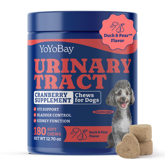 Dog UTI Treatment - 180 Chews,Duck & Pear Flavor
