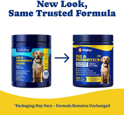 Probiotics for Dogs-Three Flavors -180 Soft Chews