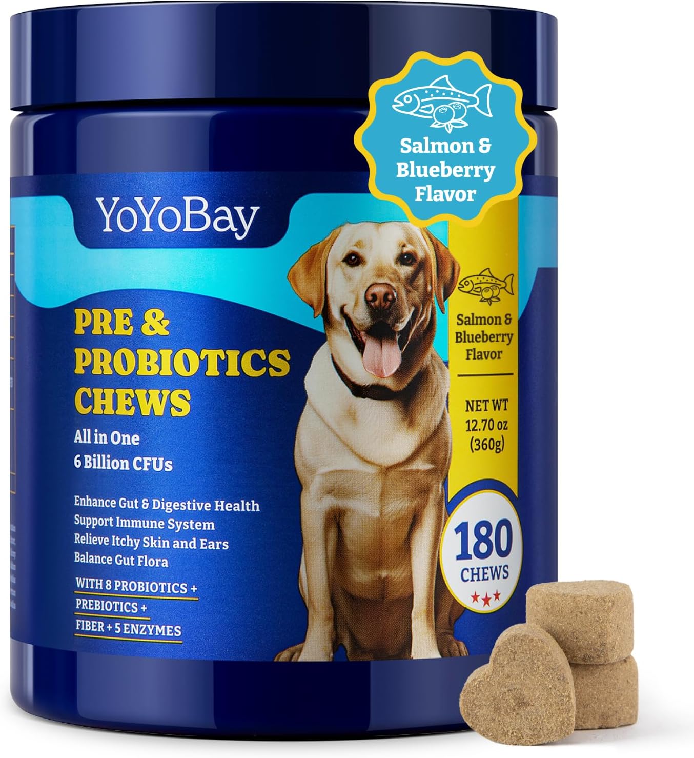Probiotics for Dogs-Three Flavors -180 Soft Chews – YoYoBay