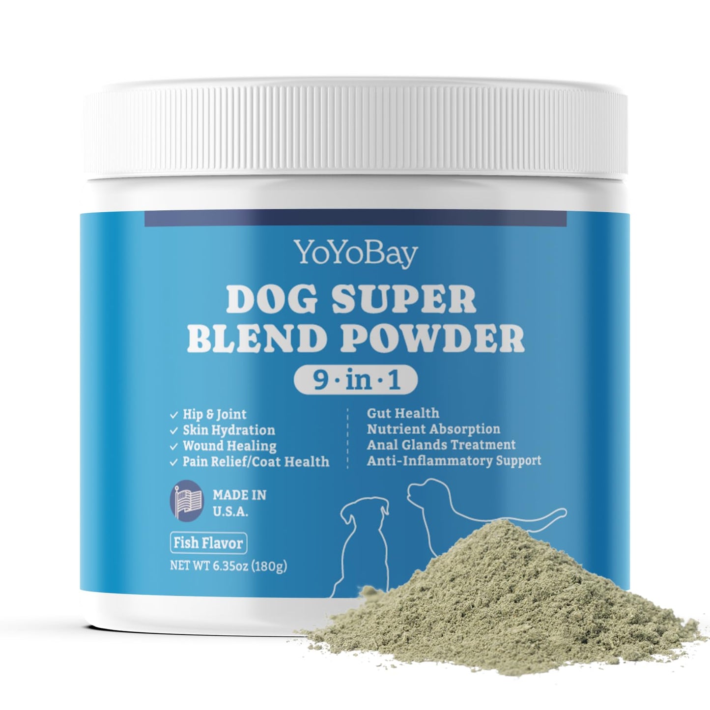 Dog Supplements - Vitamins for Dog, 6.35oz, Fish Flavor