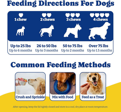 Probiotics for Dogs-Three Flavors -180 Soft Chews