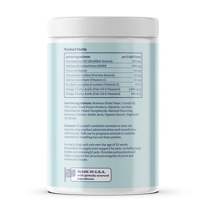 Joint Supplement for Dogs, Hip and Joint Supplement, 60 Soft Chews