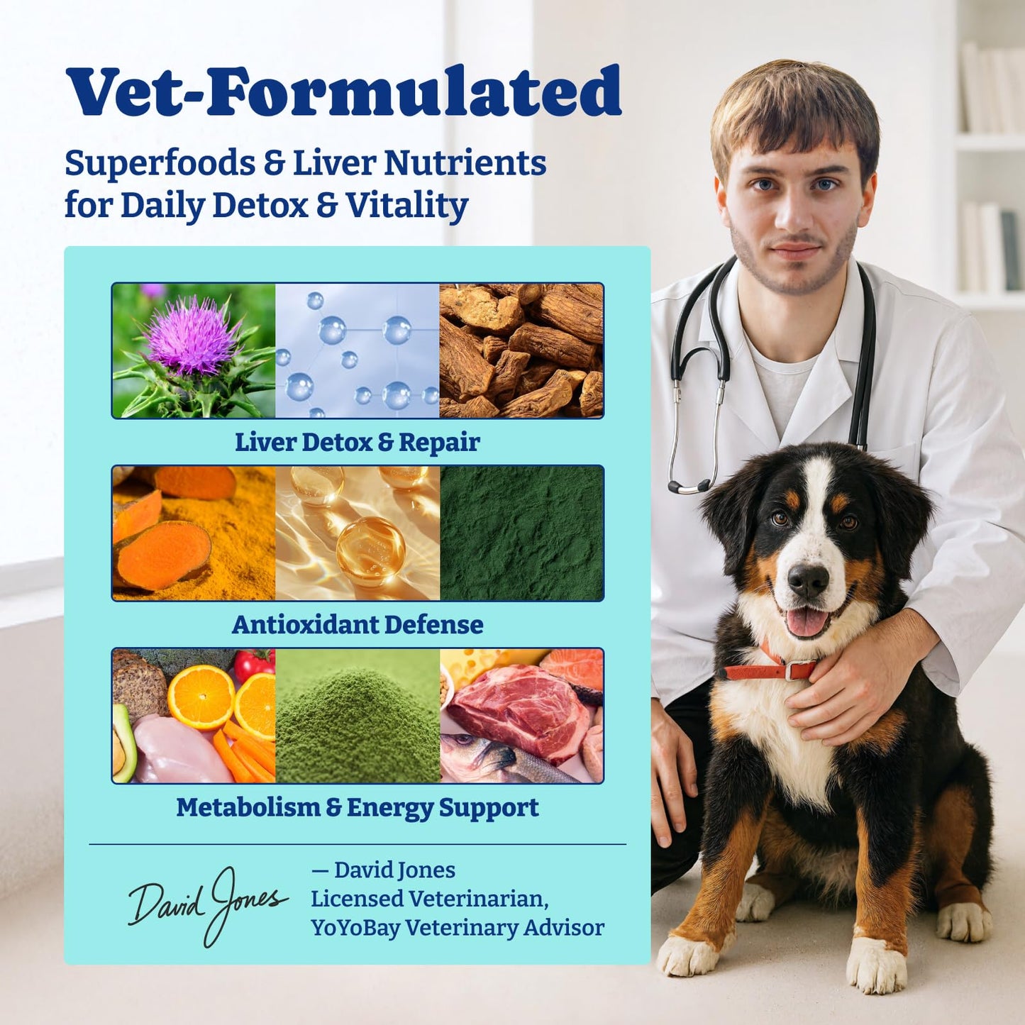 Milk Thistle Liver Support Chews for Dogs – Supports Liver Function, Antioxidant Defense & Immune Health – Duck & Pear Flavor – 120 Count