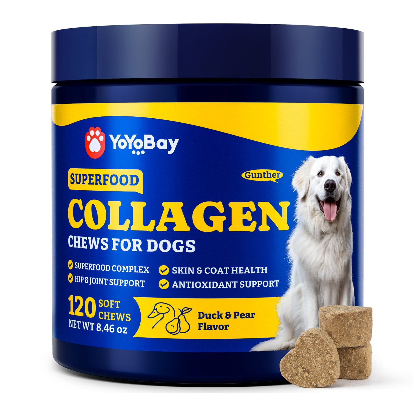 Collagen Soft Chews for Hip, Joint, Cartilage & Mobility Support 120ct