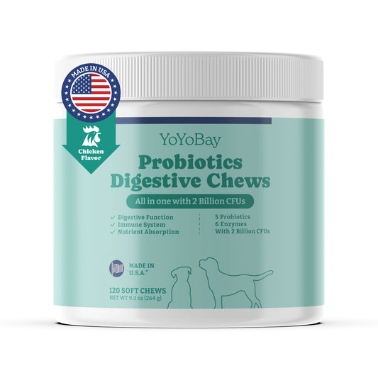 Probiotics for Dogs, Chicken Flavor, 120 Soft Chews