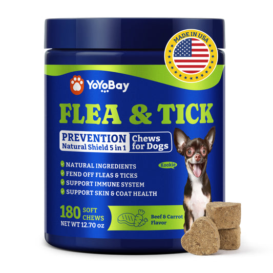Flea & Tick Prevention for Dogs Chewables, Three Flavors, 180 Soft Chews