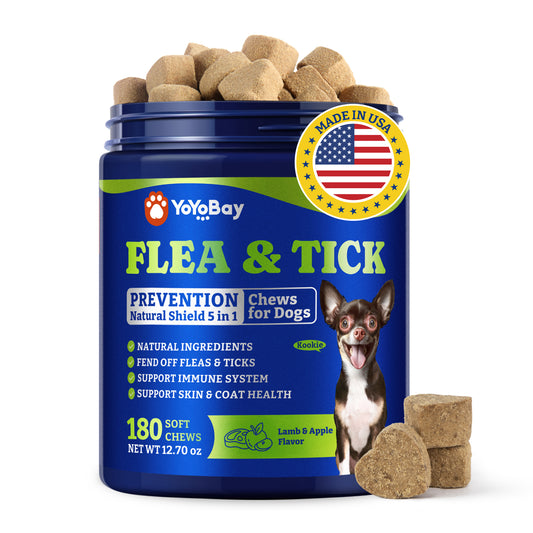 Flea & Tick Prevention for Dogs Chewables, Lamb & Apple Flavor, 180 Soft Chews