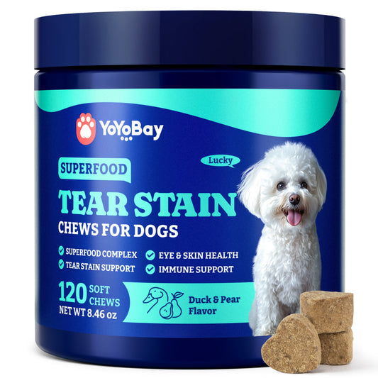 Tear Stain Support Soft Chews for Dogs 180ct, Duck & Pear Flavor