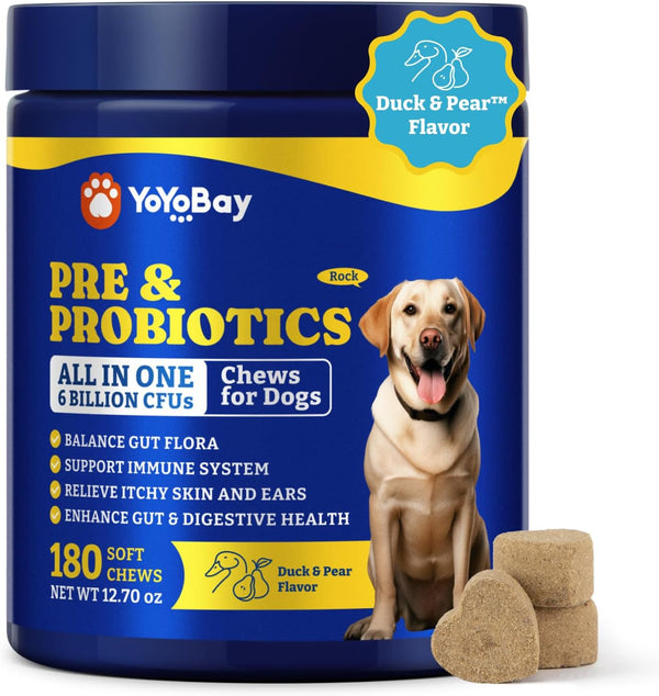 Probiotics for Dogs-Three Flavors -180 Soft Chews